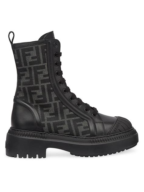 fendi ff jacquard boots|FENDI Logo.